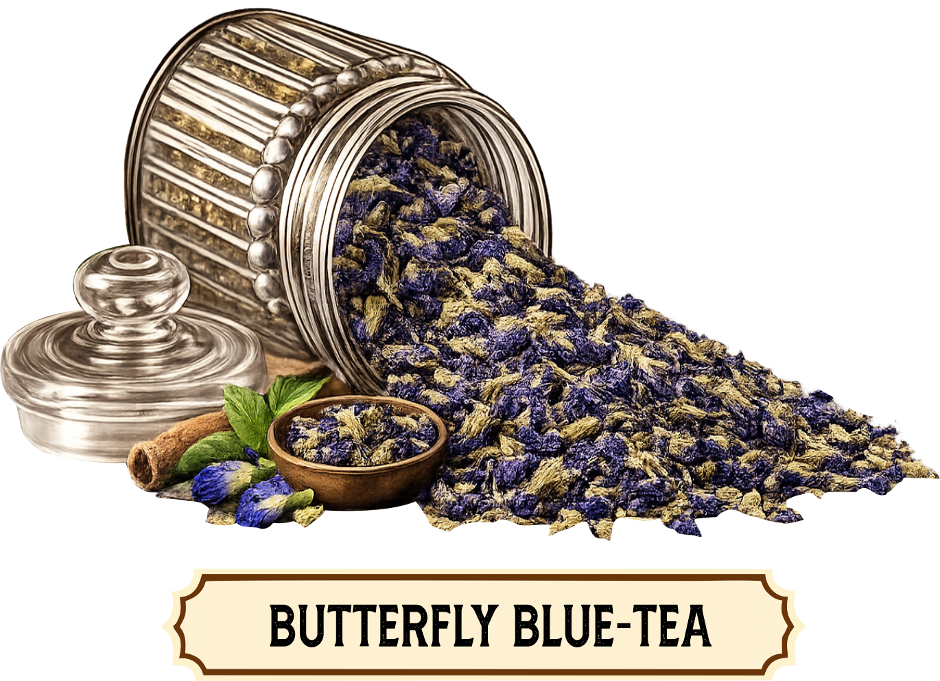 Butterfly Blue Green Tea