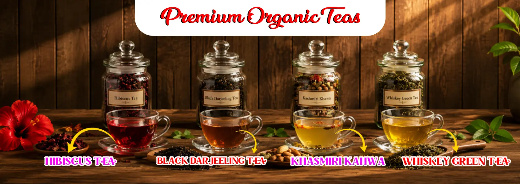 PREMIUM ORGANIC TEA About Us BANNER
